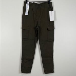 NWT Tinseltown Pull On High Rise Skinny Cargo Pants Women’s Medium Olive Green